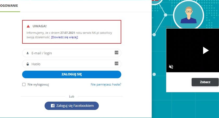 Dziś z Internetu znika „Nasza Klasa”