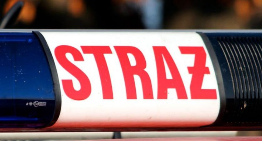 Pożar słomy w Trzcińcu