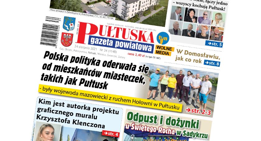 W 34 numerze Pułtuskiej Gazecie Powiatowej