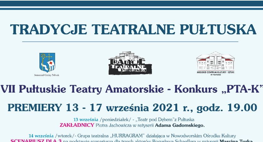 Tradycje Teatralne Pułtuska - ZAPROSZENIE