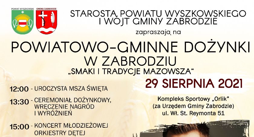 Zaproszenie na Powiatowo-Gminne Dożynki w Zabrodziu