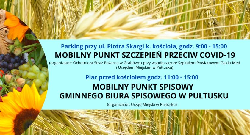 Zaszczep się i spisz podczas dzisiejszych uroczystości dożynkowych