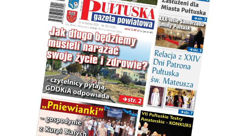 W 38 numerze Pułtuskiej Gazety Powiatowej