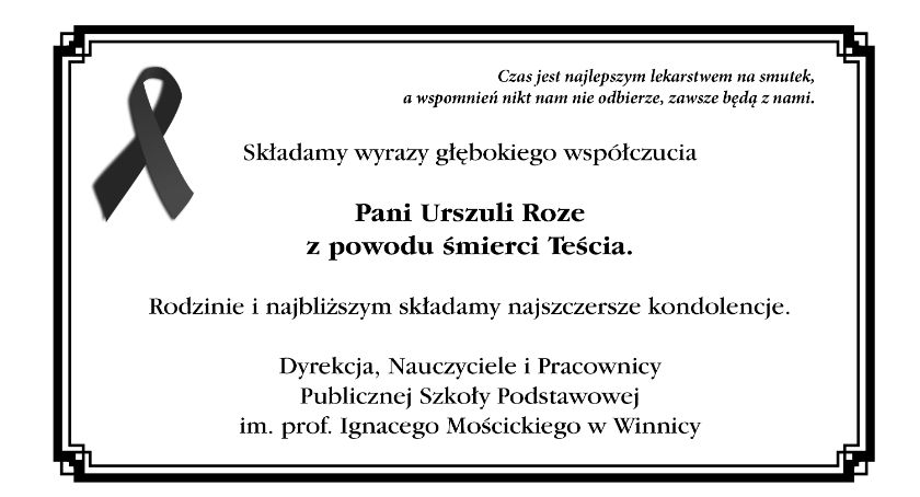 Kondolencje 