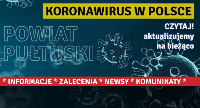 Koronawirus – raport z powiatu pułtuskiego z 25 września