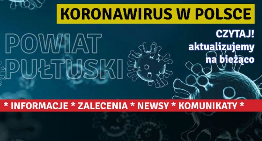 Koronawirus – dane z powiatu pułtuskiego z 26 września