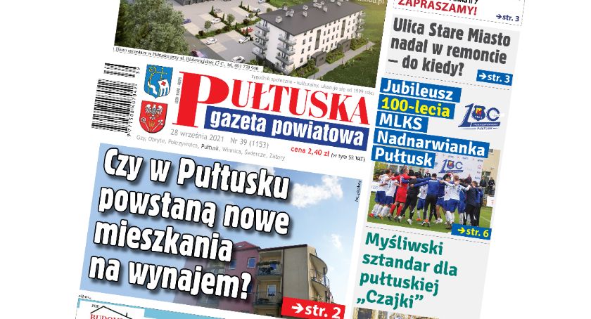 W 39 numerze Pułtuskiej Gazety Powiatowej