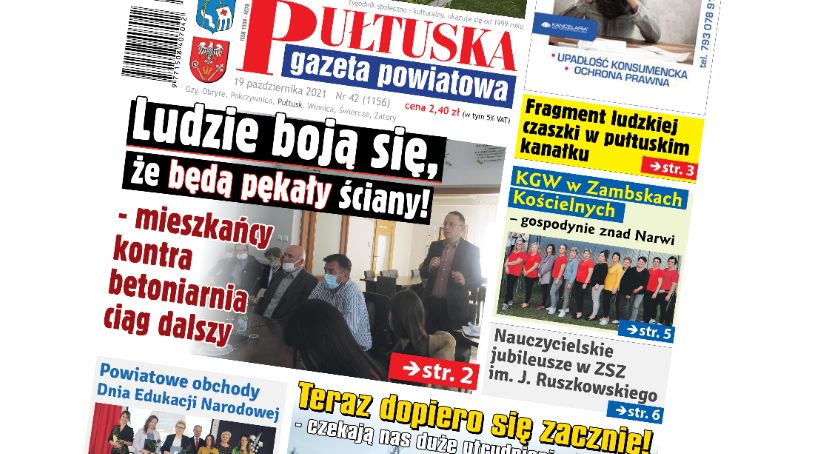 W 42 numerze Pułtuskiej Gazety Powiatowej