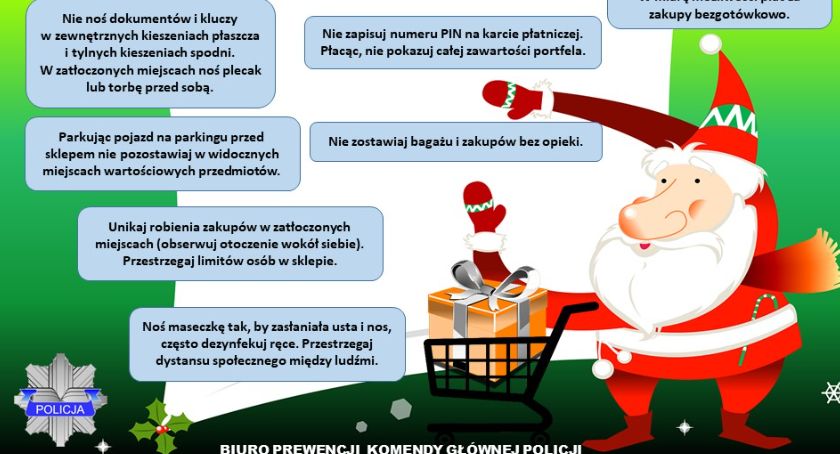 Bezpieczne zakupy przedświąteczne - policja radzi