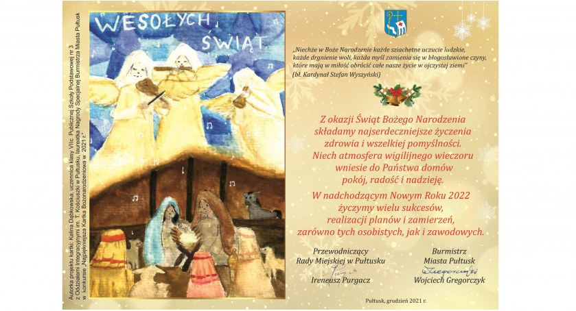 Życzenia od Samorządu Gminy Pułtusk