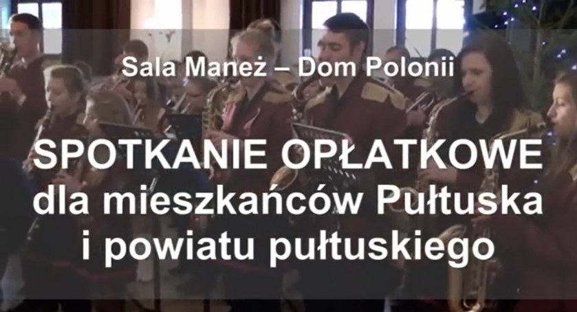 Wigilie sprzed pandemii - spotkanie opłatkowe Mieszkańców Pułtuska w 2014 roku
