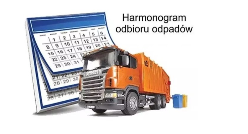 Harmonogram odbioru odpadów od 1 lipca do 31 grudnia 2022 roku