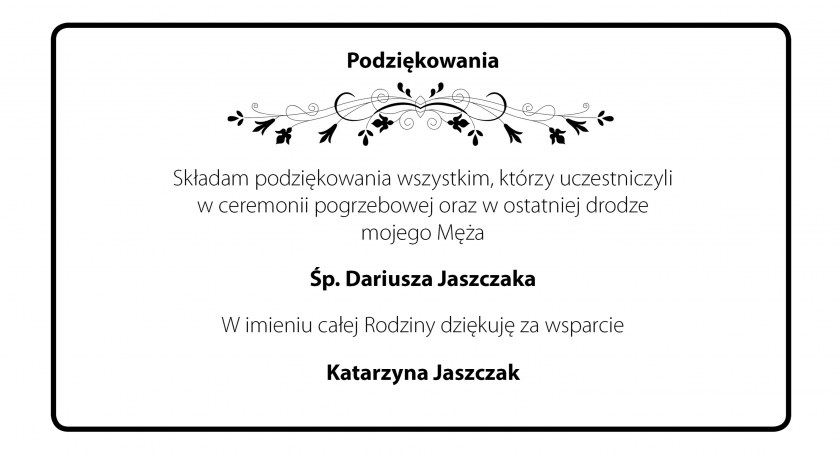 Podziękowania
