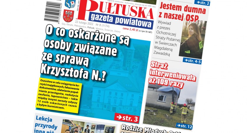 W 8 numerze Pułtuskiej Gazety Powiatowej