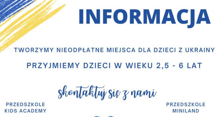 Pułtuskie przedszkola niepubliczne organizują nieodpłatne miejsca dla dzieci z Ukrainy