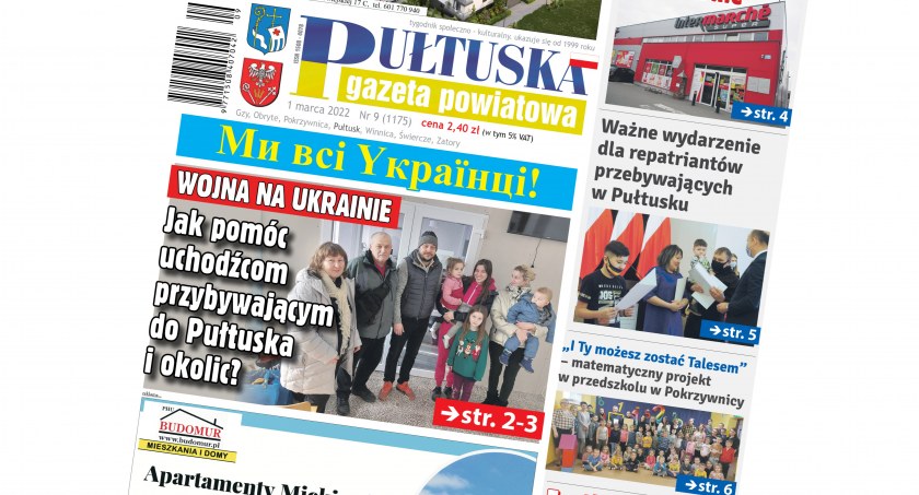 W 9 numerze Pułtuskiej Gazety Powiatowej