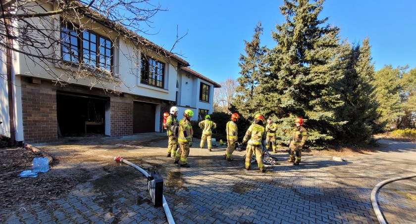 Pożar domu w Grabówcu