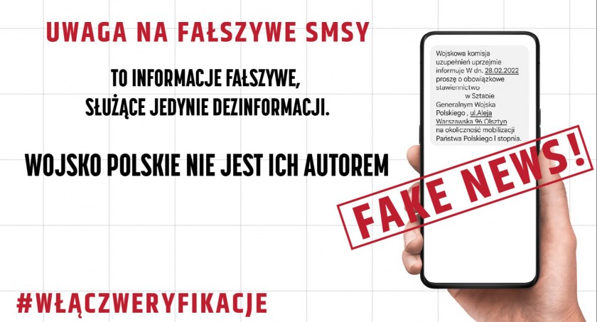 Uwaga na fałszywe sms-y dotyczące stawiennictwa w WKU