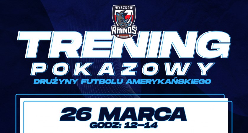 Zaproszenie na trening pokazowy drużyny futbolu amerykańskiego