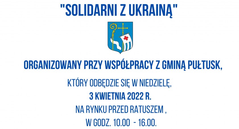 SOLIDARNI Z UKRAINĄ - zaproszenie na charytatywny kiermasz wielkanocny