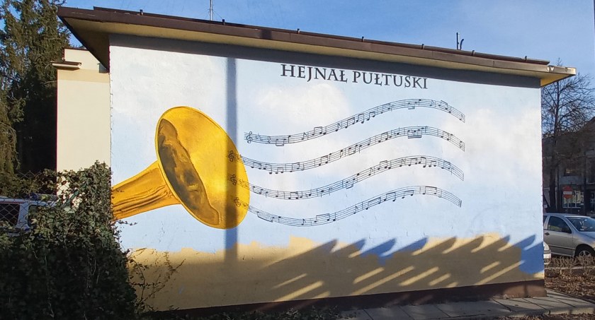 Hejnał pułtuski - kolejny mural w mieście