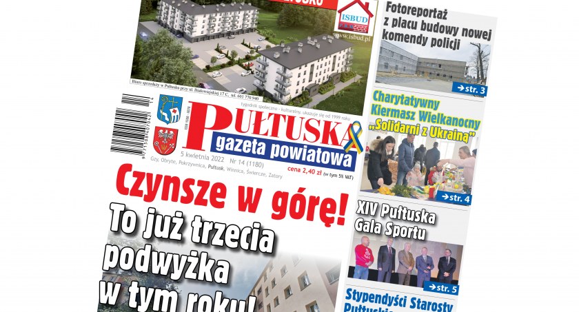 W 14 numerze Pułtuskiej Gazety Powiatowej