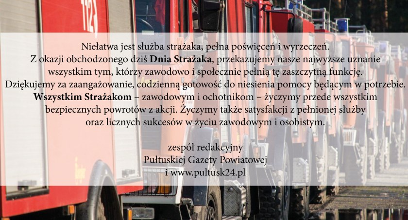 Najlepsze życzenia dla wszystkich Strażaków!