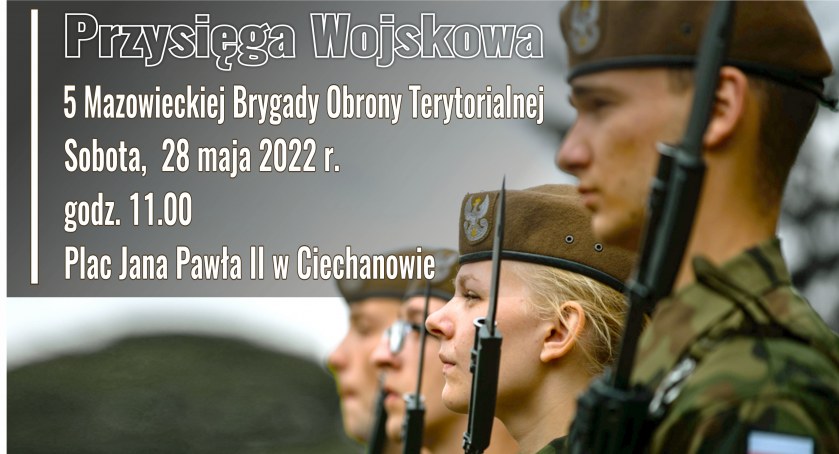 Przysięga terytorialsów na ciechanowskim Rynku