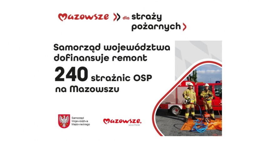 Są pieniądze na remonty strażnic na Mazowszu, w tym kilku w powiecie pułtuskim