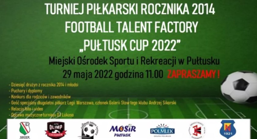 Football Talent Factory „Pułtusk Cup 2022” wesprze zbiórkę dla Stasia