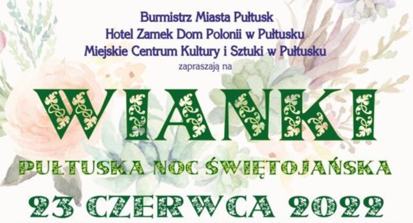 Pułtuskie Wianki już w najbliższy czwartek - PROGRAM