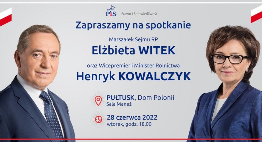 Spotkanie z Elżbietą Witek i Henrykiem Kowalczykiem