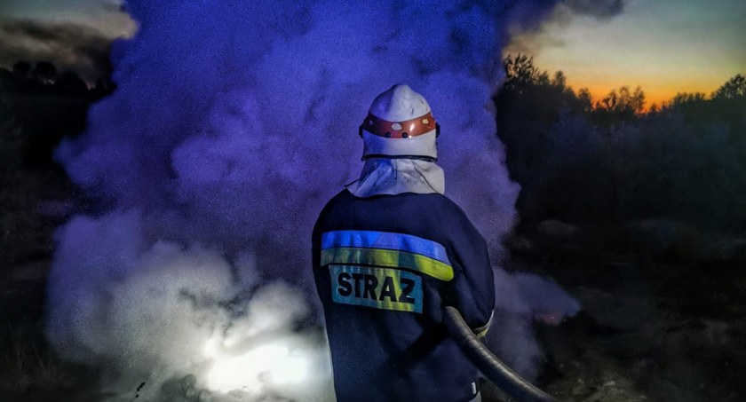 Pożar opon w gminie Świercze