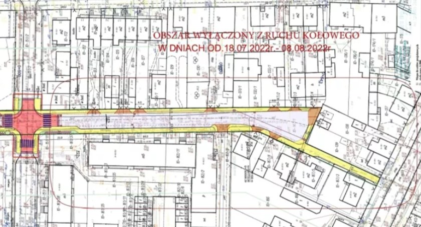 Zamknięcie dla ruchu kołowego fragmentu ulicy Rafała Krajewskiego
