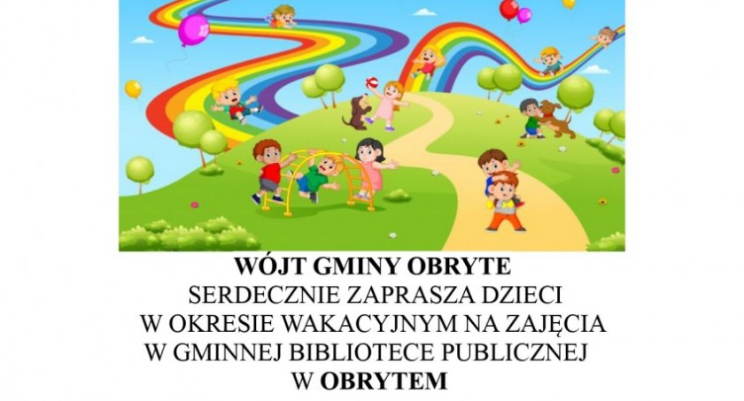 Wakacyjne zajęcia dla dzieci w obryckiej bibliotece