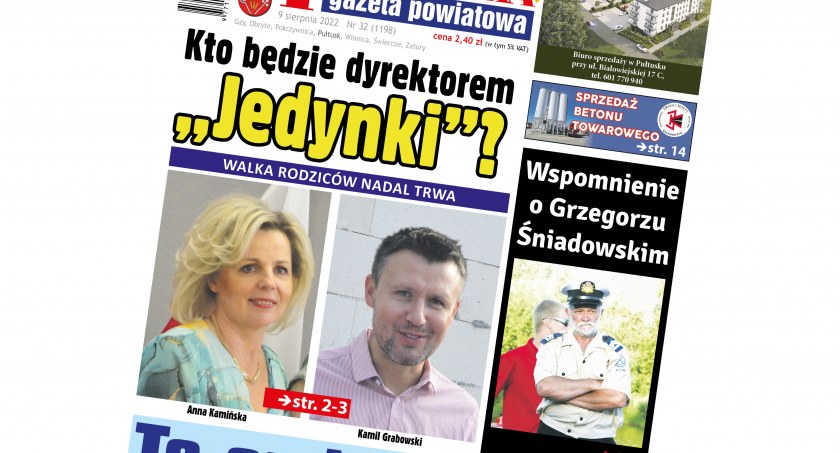 W 32 numerze Pułtuskiej Gazety Powiatowej