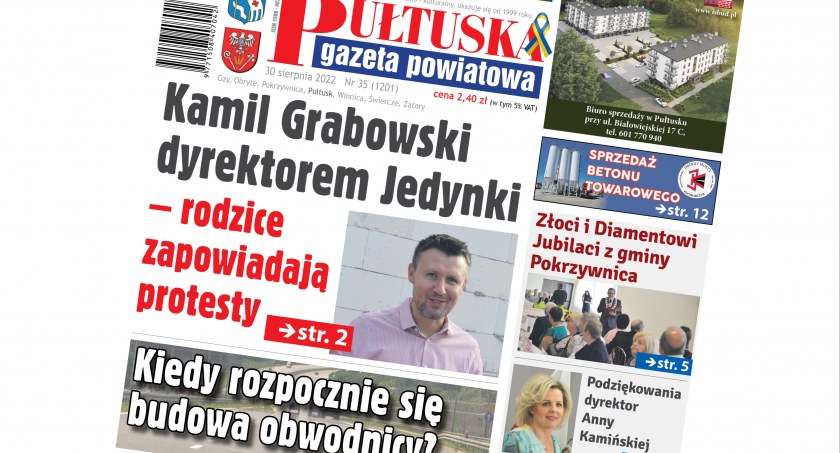 W 35 numerze Pułtuskiej Gazety Powiatowej