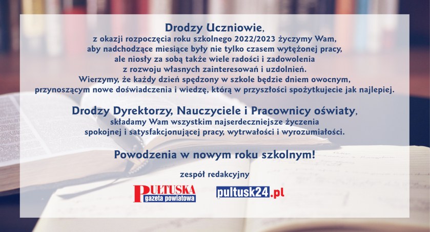 Życzenia z okazji nowego roku szkolnego!