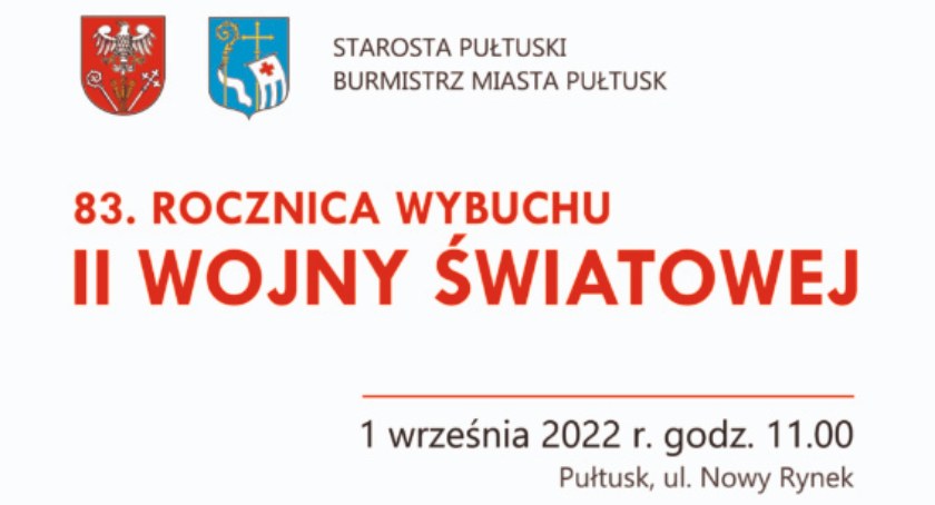 Dziś 83. rocznica wybuchu II wojny światowej - zapraszamy do udziału w uroczystości