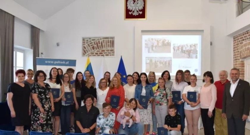 Uchodźcy z Ukrainy zakończyli kurs języka polskiego