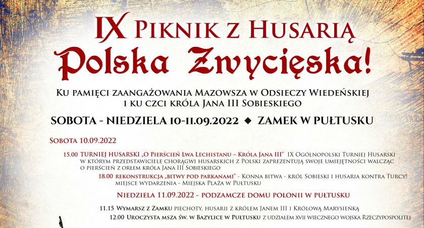 IX Piknik z Husarią - ZAPROSZENIE