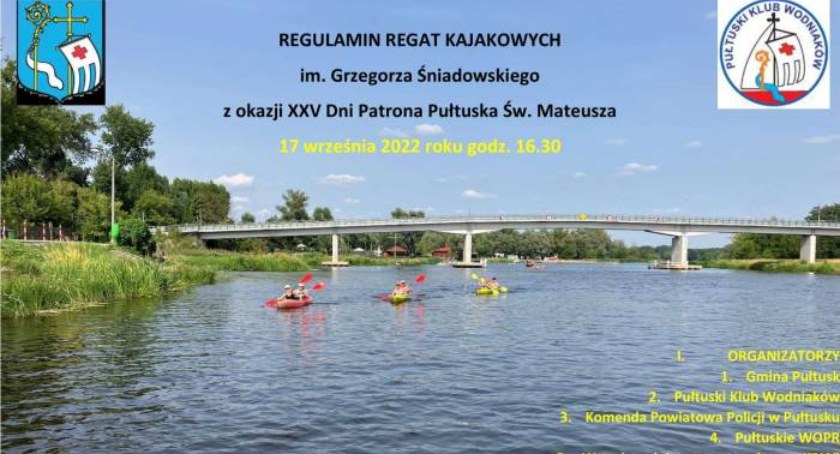 Regaty kajakowe im. Grzegorza Śniadowskiego już jutro – fajna zabawa i atrakcyjne nagrody