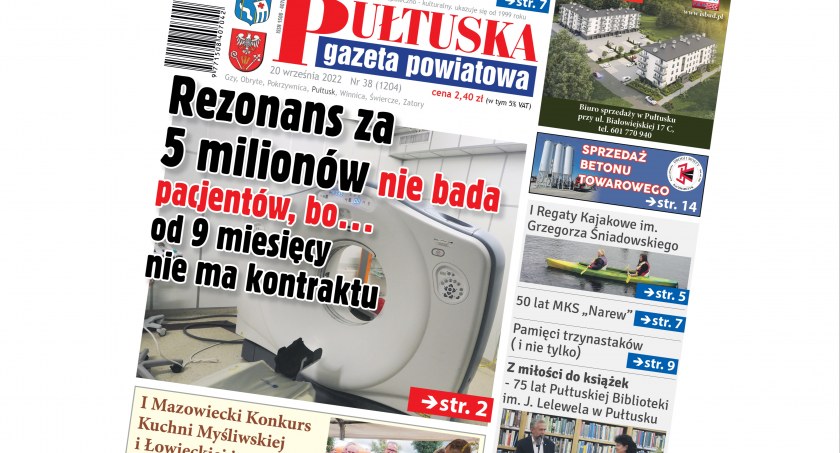 W 38 numerze Pułtuskiej Gazety Powiatowej