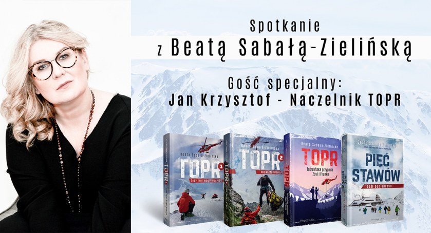 Beata Sabała-Zielińska i naczelnik TOPR Jan Krzysztof w Lelewelu – ZAPROSZENIE