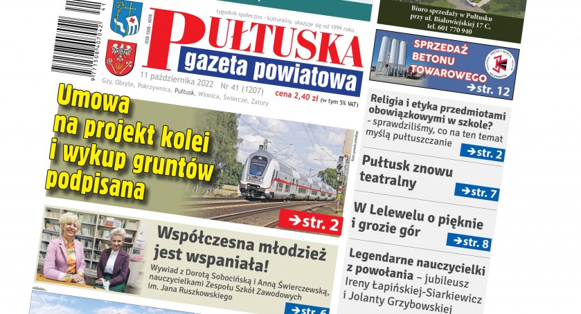 W 41 numerze Pułtuskiej Gazety Powiatowej