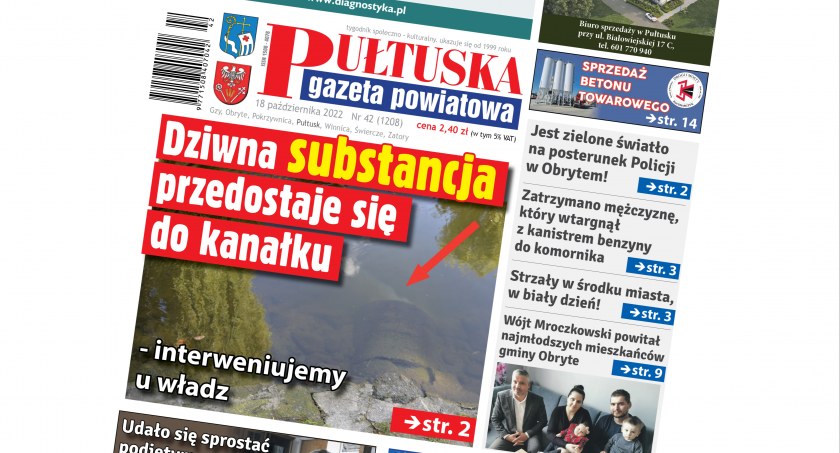 W 42 numerze Pułtuskiej Gazety Powiatowej