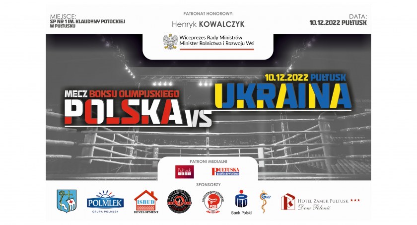 Mecz Boksu Olimpijskiego 10 grudnia w Pułtusku!