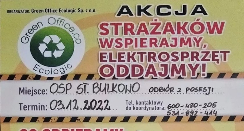 Strażaków wspierajmy - elektrosprzęt oddajmy