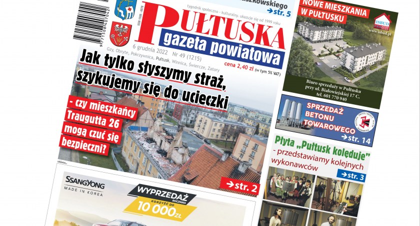 W 49 numerze Pułtuskiej Gazety Powiatowej