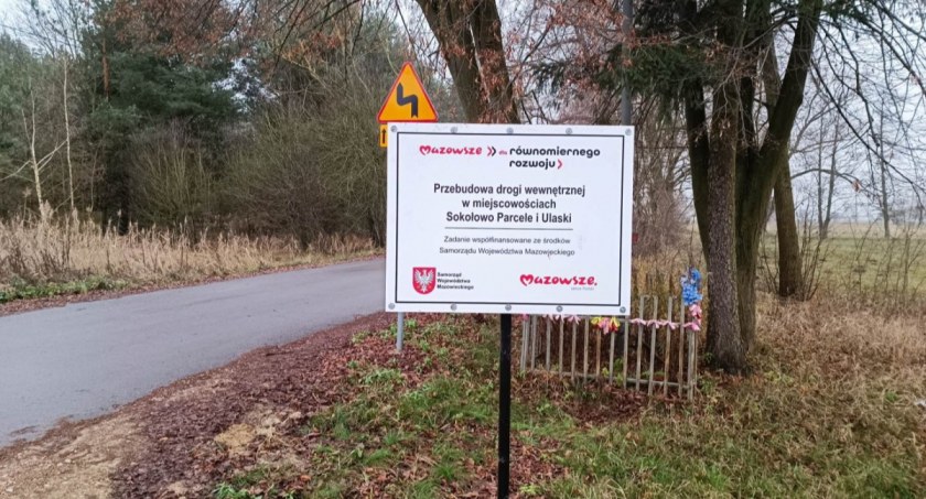 Przebudowa drogi wewnętrznej w miejscowości Sokołowo Parcele i Ulaski